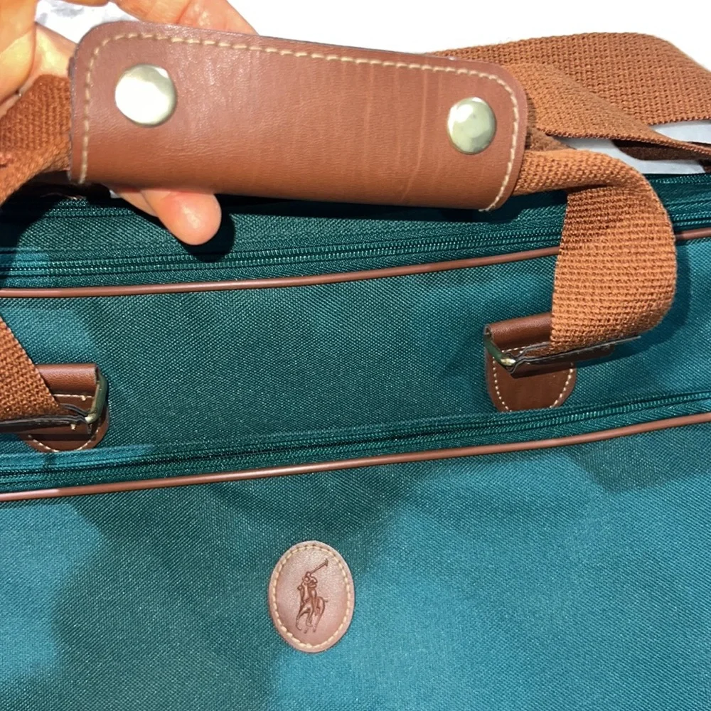 Ralph Lauren travel bag green and brown new without tag